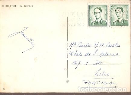 Stamps: Belgica & Circulado,Recuerdo de Charleroi La Sambre, Lisboa Portugal (5)