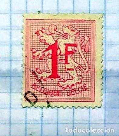 Selos: BELGICA POSTES SELLO ESCUDO SIGLO XX 07