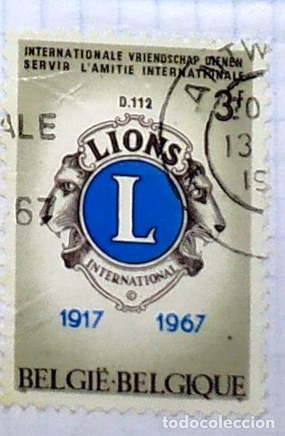 Stamps: BELGICA POSTES SELLO ESCUDO 1917 1967 INTERNATIONAL VRIENDSCHAP