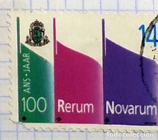 Francobolli: BELGICA BELGIQUE ESCUDO COLORES RERUM NOVARUM ANS JAAR