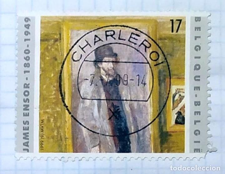 Francobolli: BELGICA JAMES ENSON 1860 - 1949 50&ordm; ANIVERSARIO DE LA MUERTE DEL PINTOR BELGA JAMES ENSOR