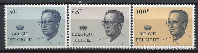Sellos: B&Eacute;LGICA 1981 - REY BALDUINO, S.COMPLETA - MH* - Foto 1