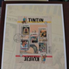 Sellos: TINTIN SELLOS - HOJA FDS LE JOURNAL TINTIN - BELGICA 2016. Lote 380785784