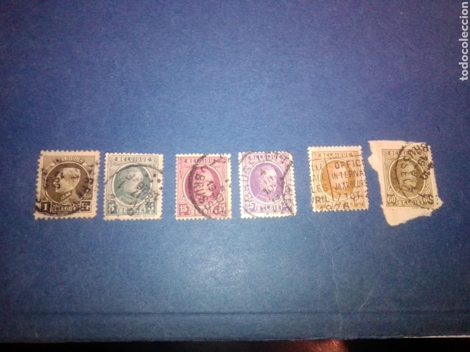 Timbres: Sellos Alberto I Belgica
