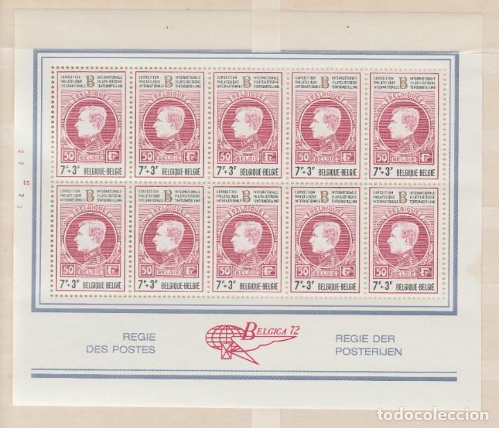 Francobolli: B&Eacute;LGICA,1972.LOTE DE PLIEGOS.