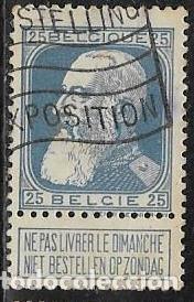 Sellos: B&Eacute;LGICA YVERT 76 - Foto 1