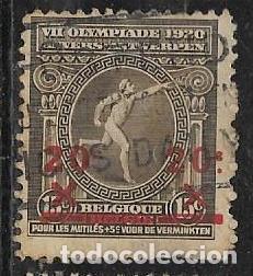 Sellos: B&Eacute;LGICA YVERT 186 - Foto 1