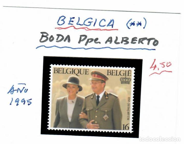 Selos: SELLO DE LA BODA DEL PRINCIPE ALBERTO DE BELGICA 1995