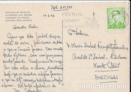 Sellos: Belgica & Marcofilia, Recuerdo de Bruxelles, Multi, Festival Chimay, Monte Estoril 1968 (79)