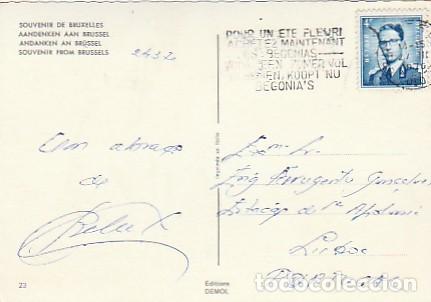 Sellos: Belgica & Marcofilia, Recuerdo de Bruxelles, Multi, Lisboa 1970 (23)