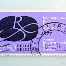 Sellos: SELLO POSTAL BELGICA 1977 6,50 F EMBLEMA 400 ANIVERSARIO RUBENS AÑO INTERNACIONAL RUBENS PINTOR. Lote 314027093