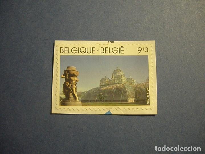Sellos: BELGICA 1989 - EDIFICIOS FAMOSOS Y ESCULTURAS. - Foto 1