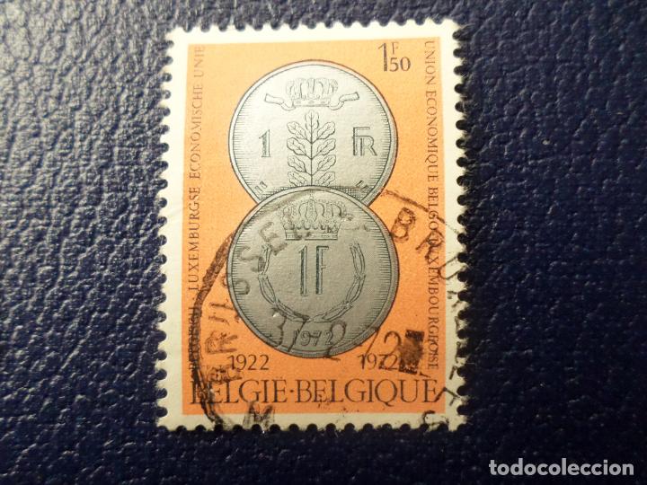 Sellos: .belgica, 1972, 50 aniv. union economica belga-luxemburguesa, Yvert 1616