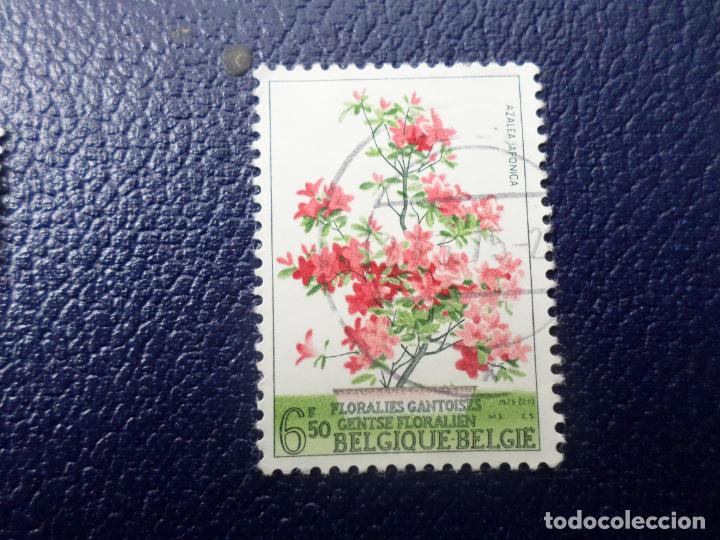 Sellos: .belgica, 1975, flora, azalea japonica, Yvert 1743