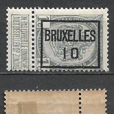 Sellos: BELGICA 1910 BRUXELLES 10 * MH - 14/12. Lote 330678793