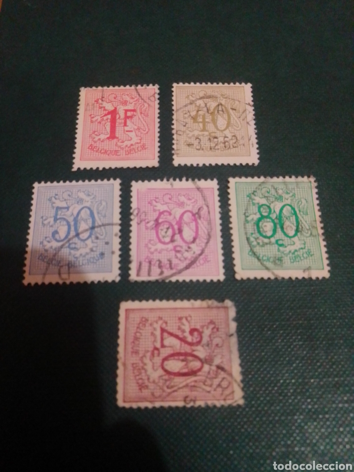 Sellos: B&eacute;lgica cifras 1951 ...... - Foto 1