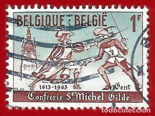 Sellos: BELGICA. 1963. ESGRIMA - Foto 1