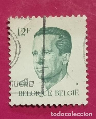 Sellos: SELLO USADO B&Eacute;LGICA 1984 - REY BALDUINO - Foto 1