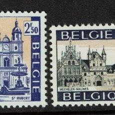 Sellos: SELLOS BELGICA 1971, 1614-15. EDIFICIOS ST HUBERT AND MECHELEN-MALINES. Lote 375917074