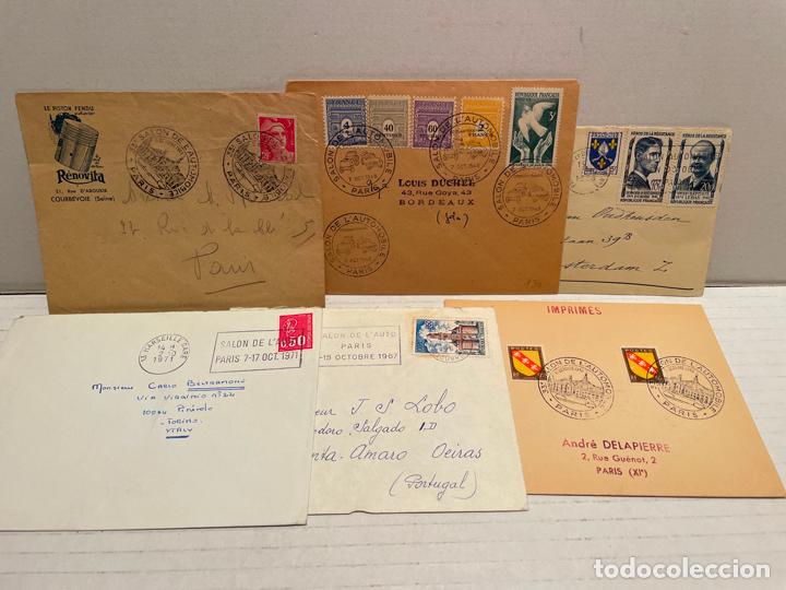 Sellos: LOTE DE 39 SELLOS FRANCIA AUTOMOVILES a&ntilde;os 60/70