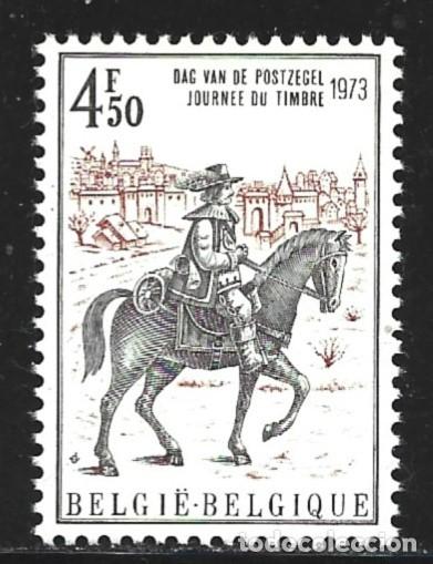 Sellos: BELGICA 1663** - A&Ntilde;O 1973 - DIA DEL SELLO - Foto 1