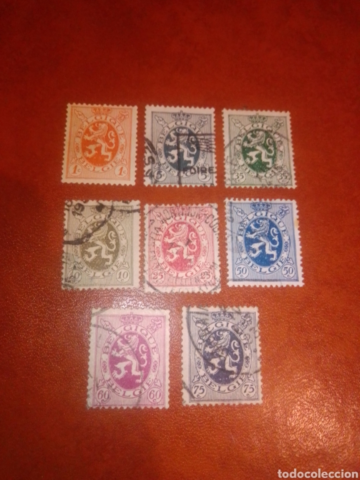 Sellos: B&eacute;lgica escudo le&oacute;n ..... - Foto 1