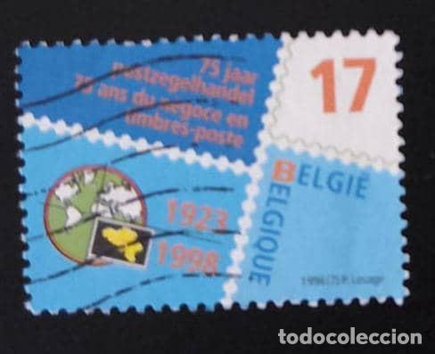 Sellos: SD)BELGIUM. MAP. GLOBE. USED - Foto 1