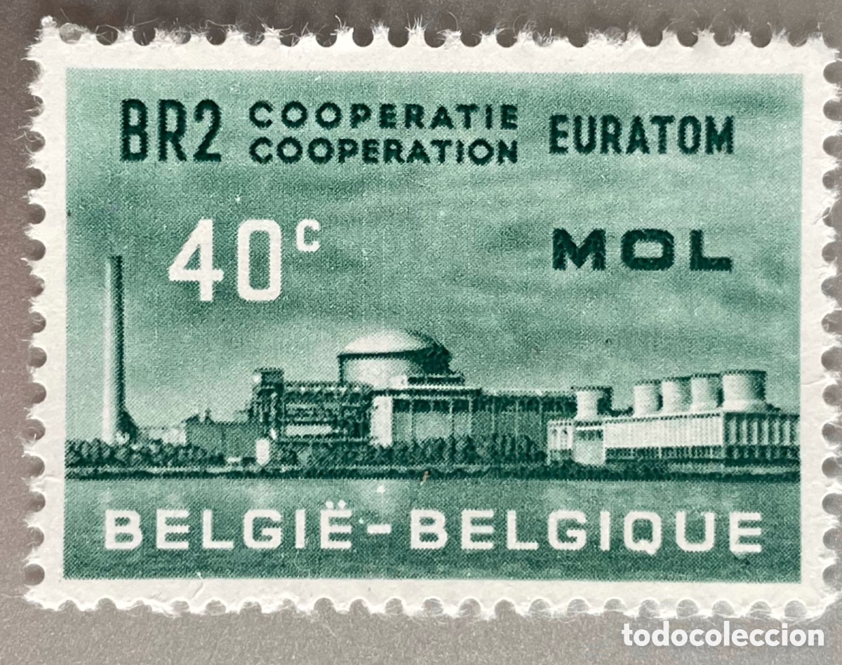 Sellos: B&eacute;lgica. Euratom. 1961 - Foto 1