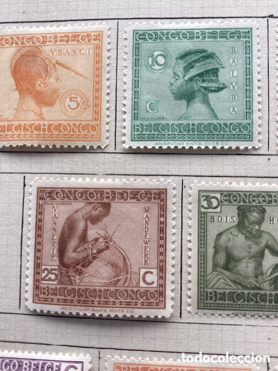 Sellos: Sellos Congo-Belga 1923 - Foto 2