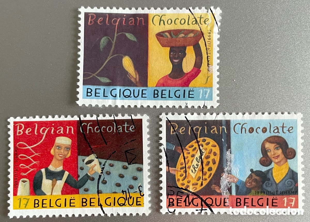 Sellos: B&eacute;lgica. Chocolate. 1999 - Foto 1