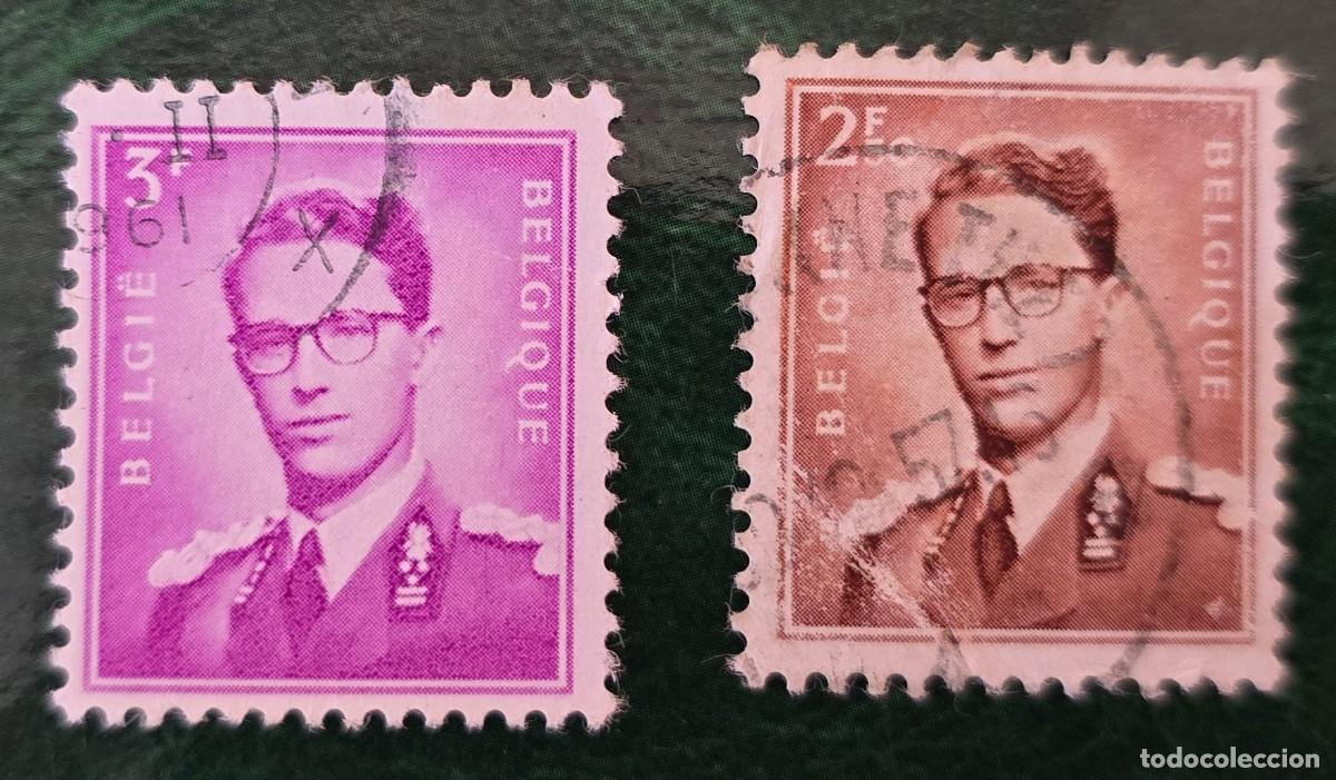 Sellos: 2 SELLO USADO BELGICA 1958 - BALDUINO 1 - Foto 1