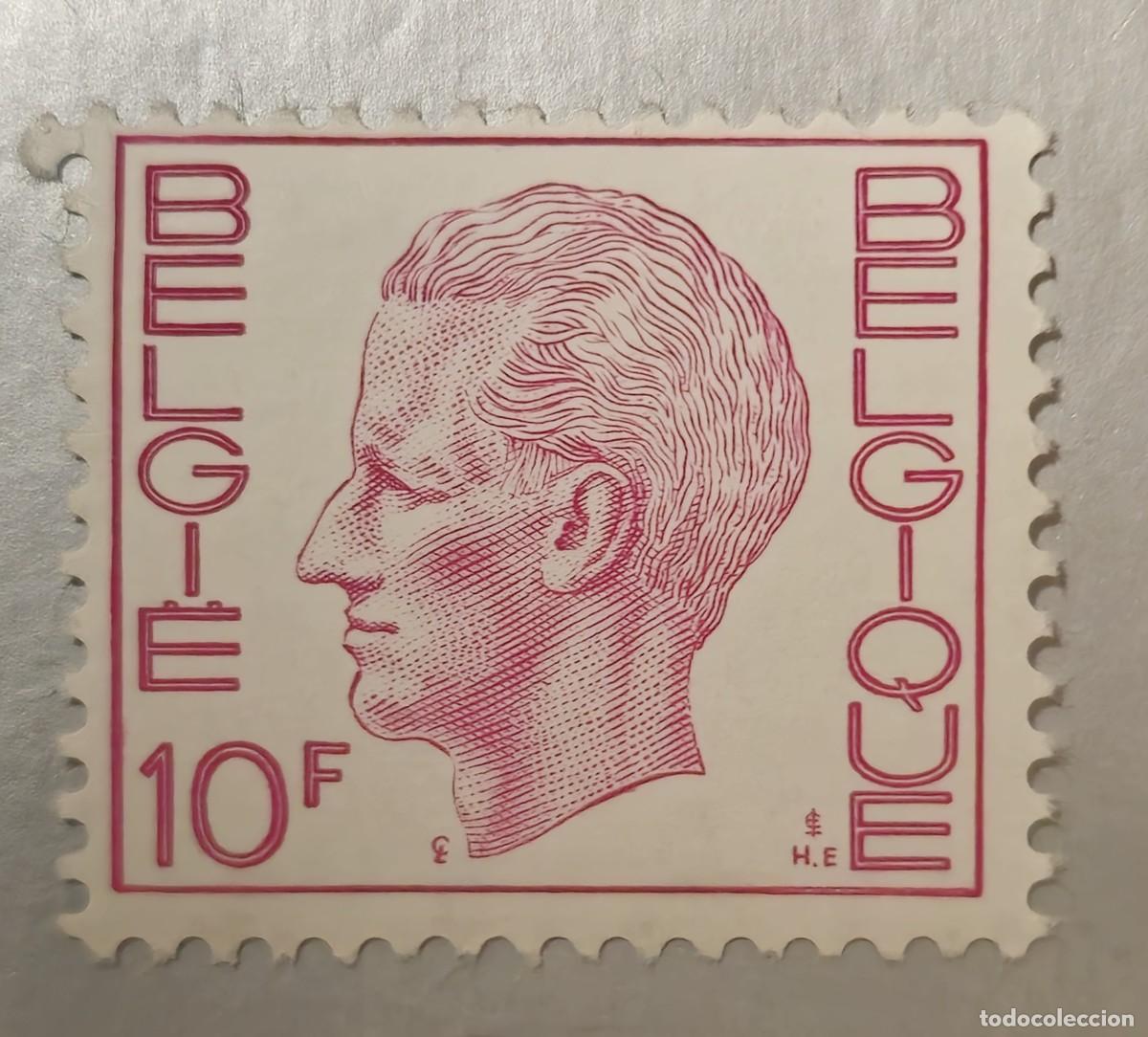 Sellos: SELLO B&Eacute;LGICA 1971 - REY BALDUINO 10F - Foto 1