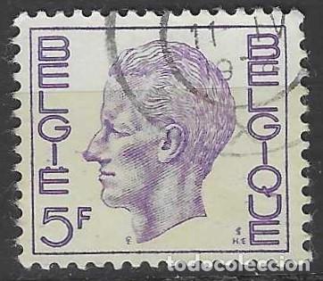 Sellos: B&Eacute;LGICA 1972 - REY BALDUINO, 5 FR - USADO - Foto 1