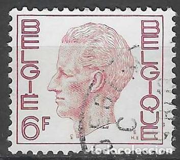 Sellos: B&Eacute;LGICA 1972 - REY BALDUINO, 6 FR - USADO - Foto 1