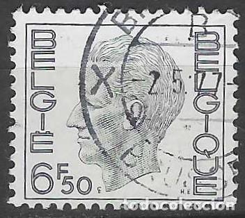 Sellos: B&Eacute;LGICA 1974 - REY BALDUINO, 6.50 FR - USADO - Foto 1
