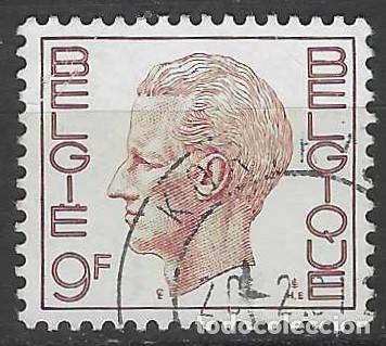 Sellos: B&Eacute;LGICA 1971 - REY BALDUINO, 9 FR - USADO - Foto 1