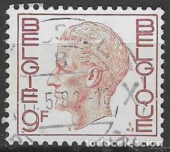 Sellos: B&Eacute;LGICA 1971 - REY BALDUINO, 9 FR - USADO - Foto 1