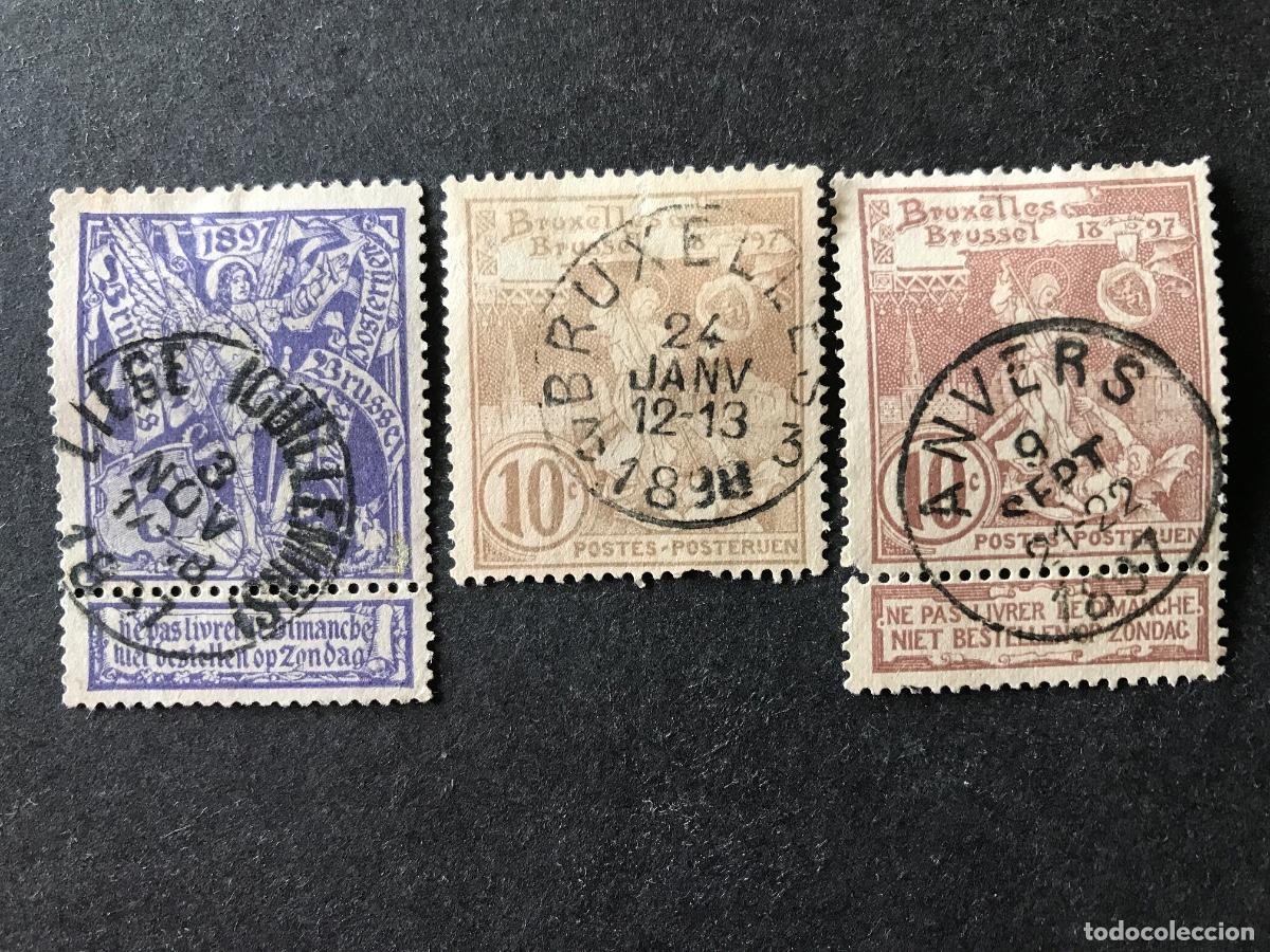 Sellos: B&eacute;lgica 1896 serie completa - Foto 1