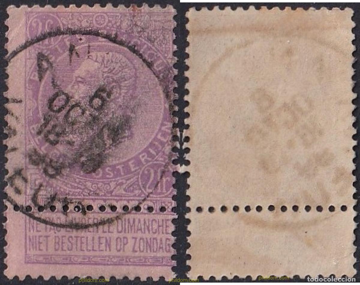 Timbres: 765913 USED BELGICA 1893 REY LEOPOLDO II