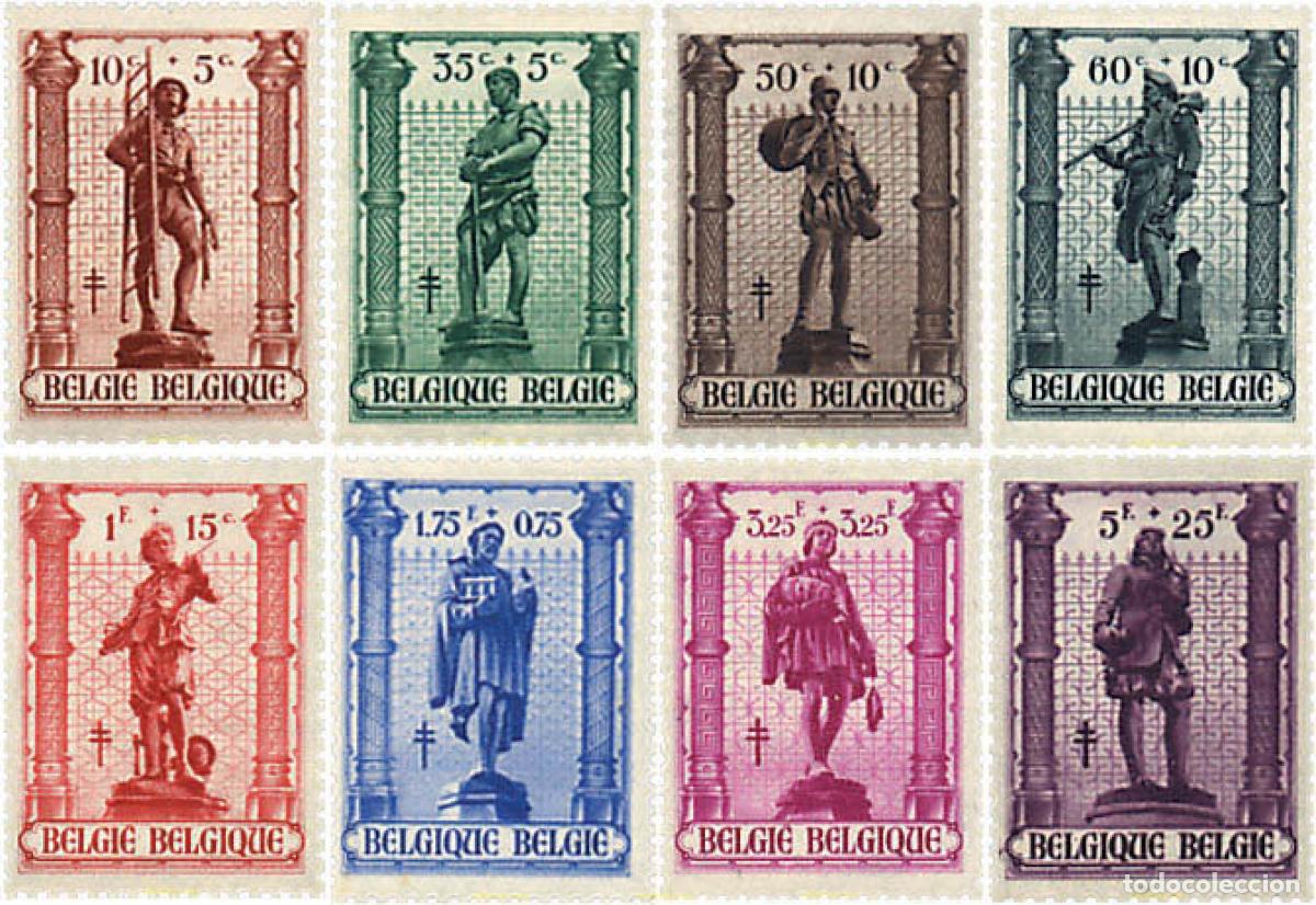 Timbres: 767882 HINGED BELGICA 1943 ANTITUBERCULOSIS. OFICIOS