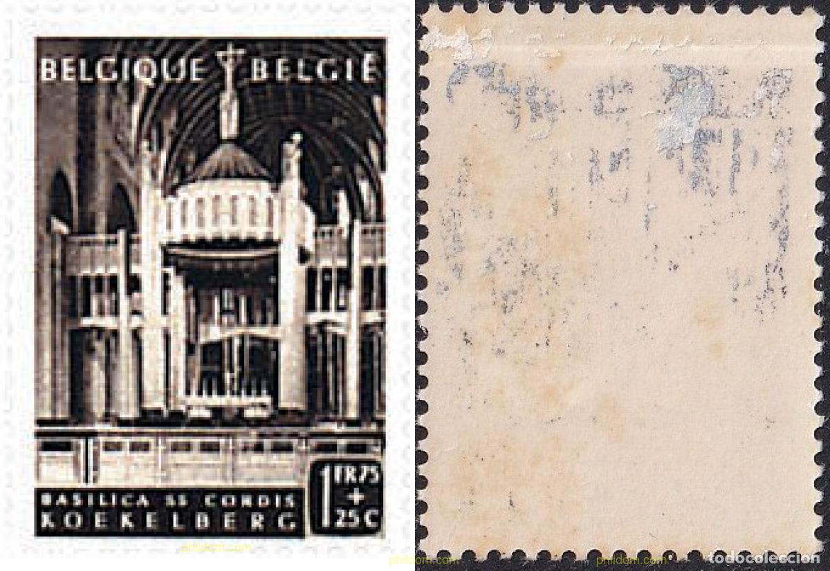 Timbres: 767966 HINGED BELGICA 1952 25 ANIVERSARIO DEL CARDENALATO DE MONS. J.E. VAN ROEY. BASILICA DE KOEKE