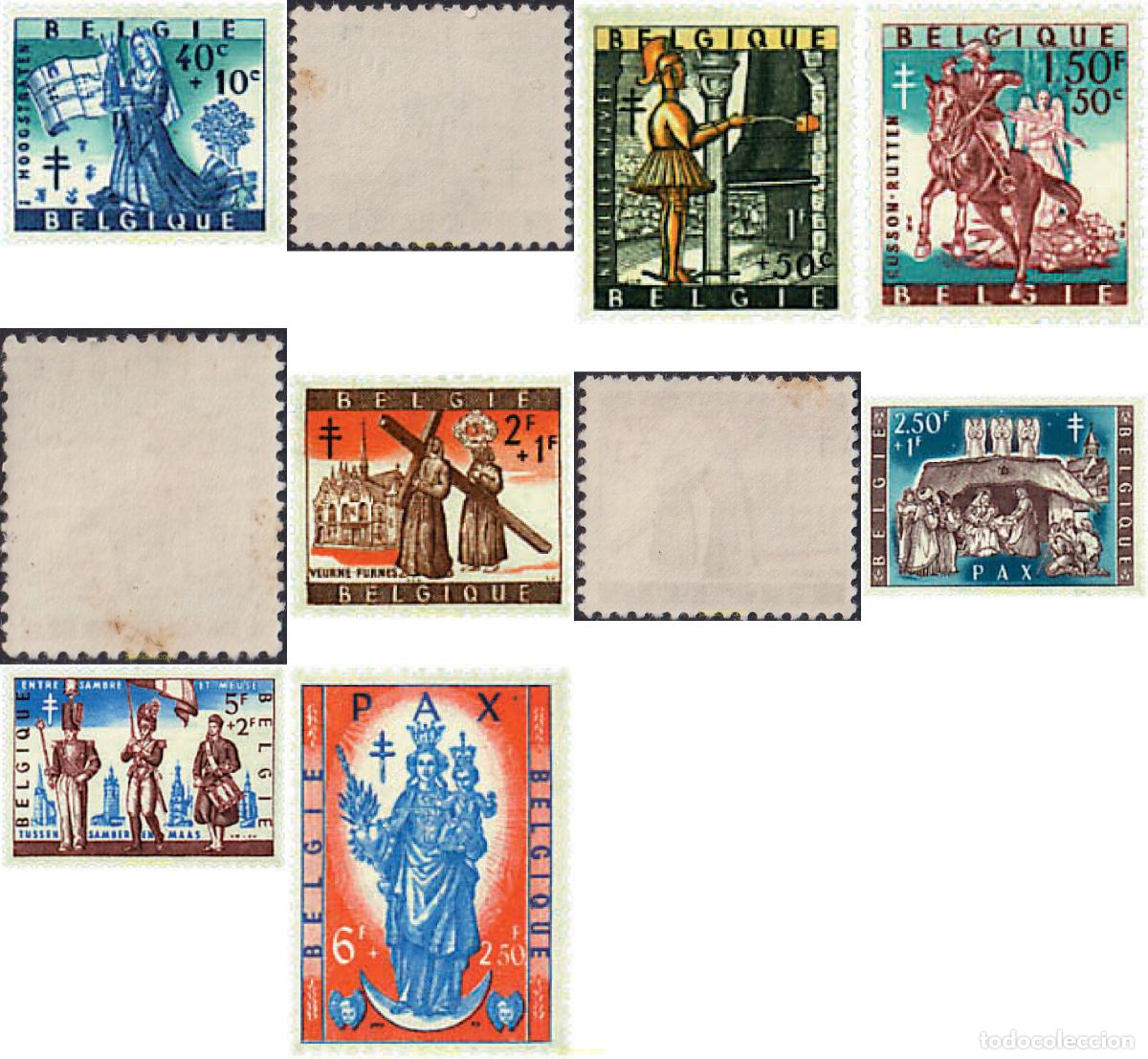 Timbres: 768175 MNH BELGICA 1958 ANTITUBERCULOSIS. LEYENDAS Y COSTUMBRES