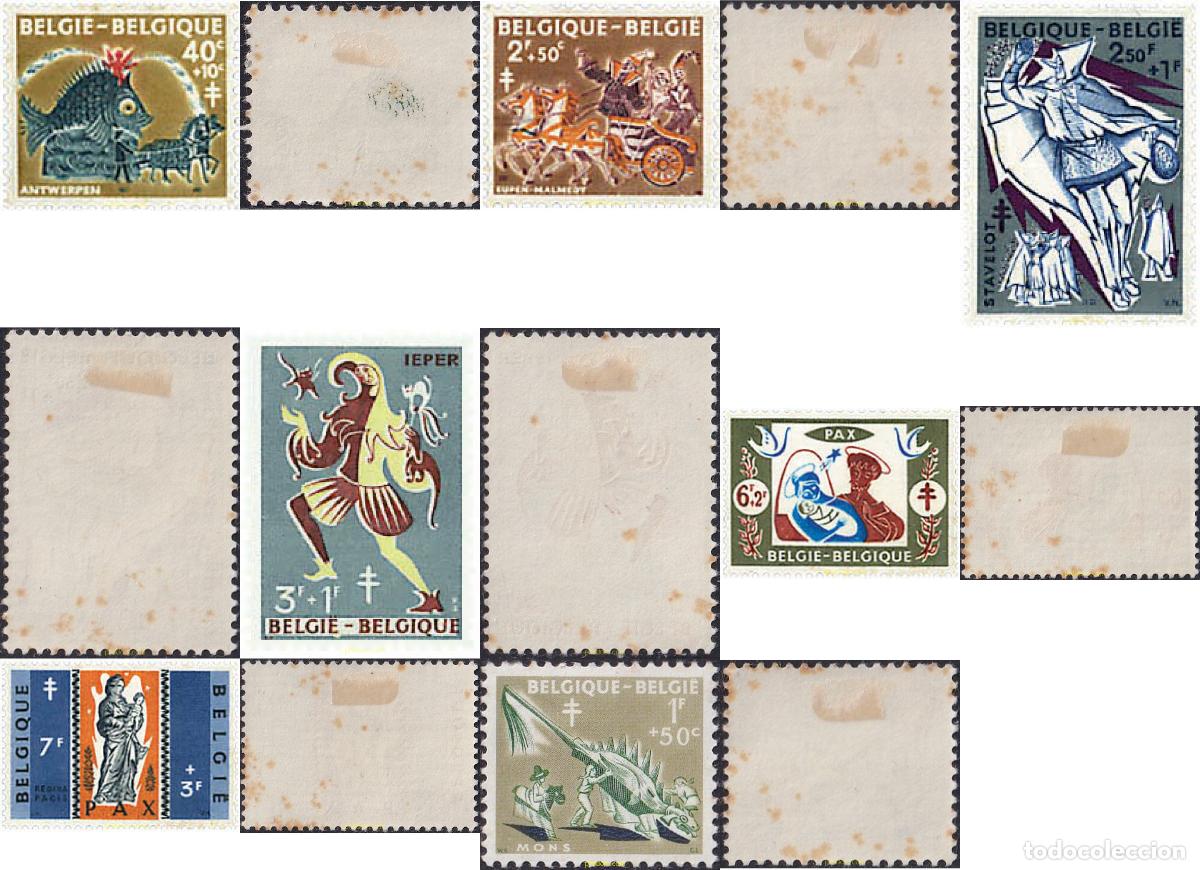 Timbres: 768235 HINGED BELGICA 1959 ANTITUBERCULOSIS. LEYENDAS Y COSTUMBRES