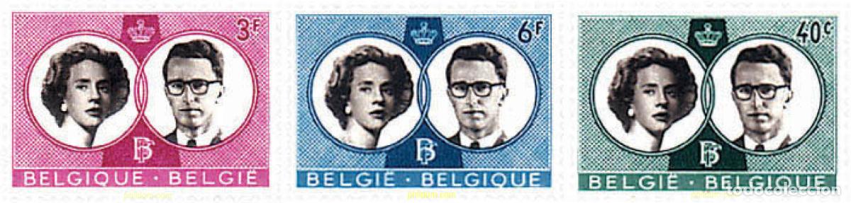 Sellos: 768415 HINGED BELGICA 1960 BODA DEL REY BALDUINO Y FABIOLA - Foto 1