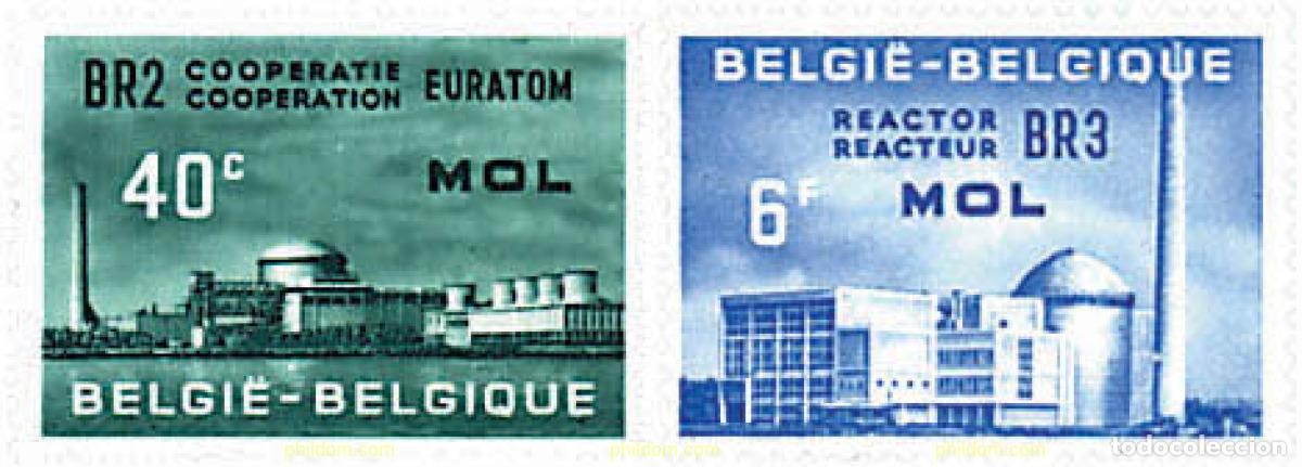 Timbres: 768556 HINGED BELGICA 1961 EURATOM. CENTRAL NUCLEAR DE MOL