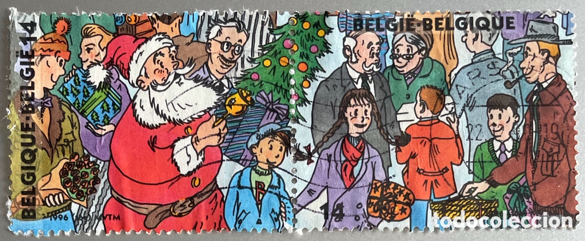 Sellos: B&eacute;lgica. Navidad. 1996 - Foto 1