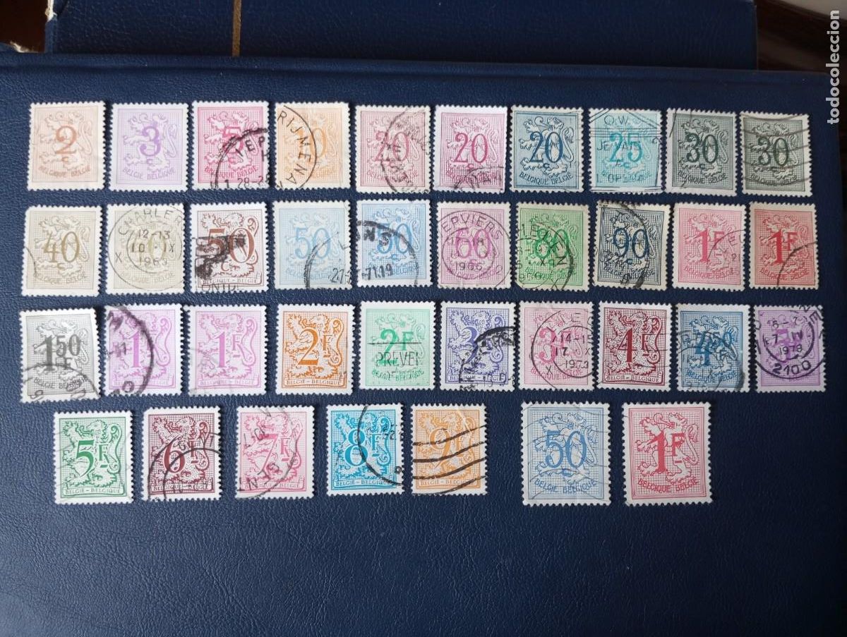 Sellos: B&Eacute;LGICA, 1975/85, LE&Oacute;N - Foto 1