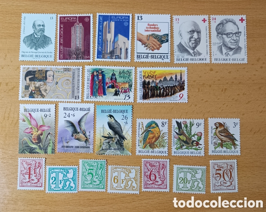 Sellos: B&eacute;lgica 1987 variados - Foto 1