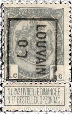 Francobolli: 1907 - BELGICA - ESCUDO DE ARMAS - YVERT 81