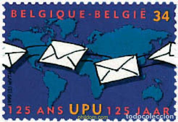 Sellos: 86126 MNH BELGICA 1999 125 ANIVERSARIO DE LA UPU